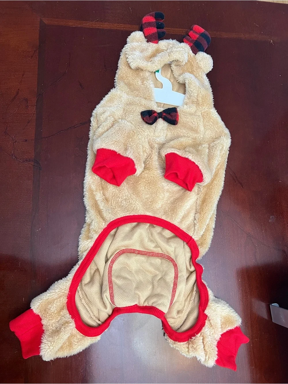 FABDOG BUFFALO PLAID REINDEER PET COSTUME – EXTRA SMALL  or Large